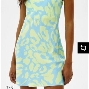 bershka mini satin dress size M